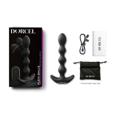 Анальный вибратор-бусы Dorcel FLEXI BALLS, гибкий ствол, пульт ДУ SO6818 фото