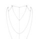 Цепочка для спины Bijoux Indiscrets Magnifique Back and Cleavage Chain - Silver, украшение для тела SO2655 фото 2