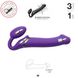 Безремінний страпон з вібрацією Strap-On-Me Vibrating Violet M, діаметр 3,3 см, пульт ДК, регульован SO3825 фото 2