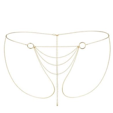 Цепочка-трусики Bijoux Indiscrets Magnifique Bikini Chain – Gold, украшение для тела SO2662 фото