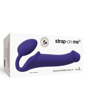 Безремневой страпон Strap-On-Me Violet L, полностью регулируемый, диаметр 3,7см SO2708 фото