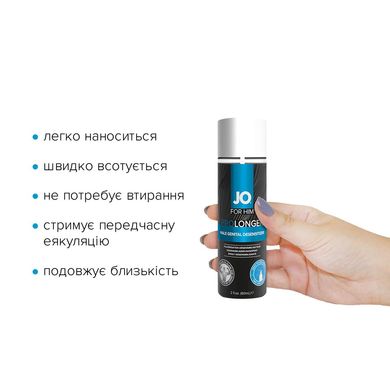 Пролонгирующий спрей System JO Prolonger Spray with Benzocaine (60 мл) не содержит минеральных масел SO1832 фото