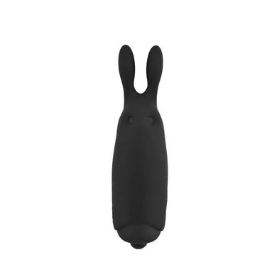 Вибропуля Adrien Lastic Pocket Vibe Rabbit Black со стимулирующими ушками AD33499 фото