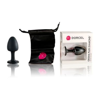 Анальная пробка Dorcel Geisha Plug Diamond M с шариком внутри, создает вибрации, макс. диаметр 3,2см MD1229 фото