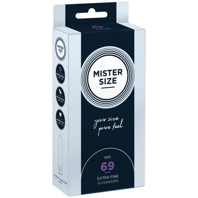 Презервативы Mister Size - pure feel - 69 (10 condoms), толщина 0,05 мм SO8048 фото