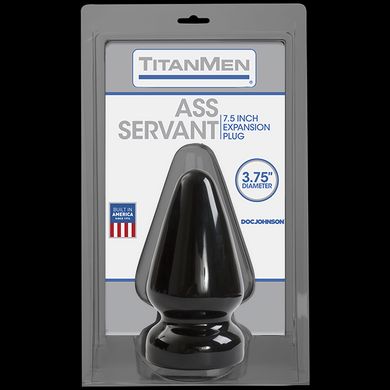 Пробка для фистинга Doc Johnson Titanmen Tools - Butt Plug 3.75 Inch Ass Servant, диаметр 9,4см SO2811 фото